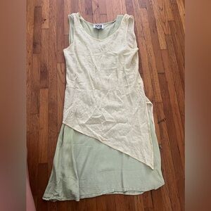 Vintage Beautiful mint green and yellow lace dress. Can separate